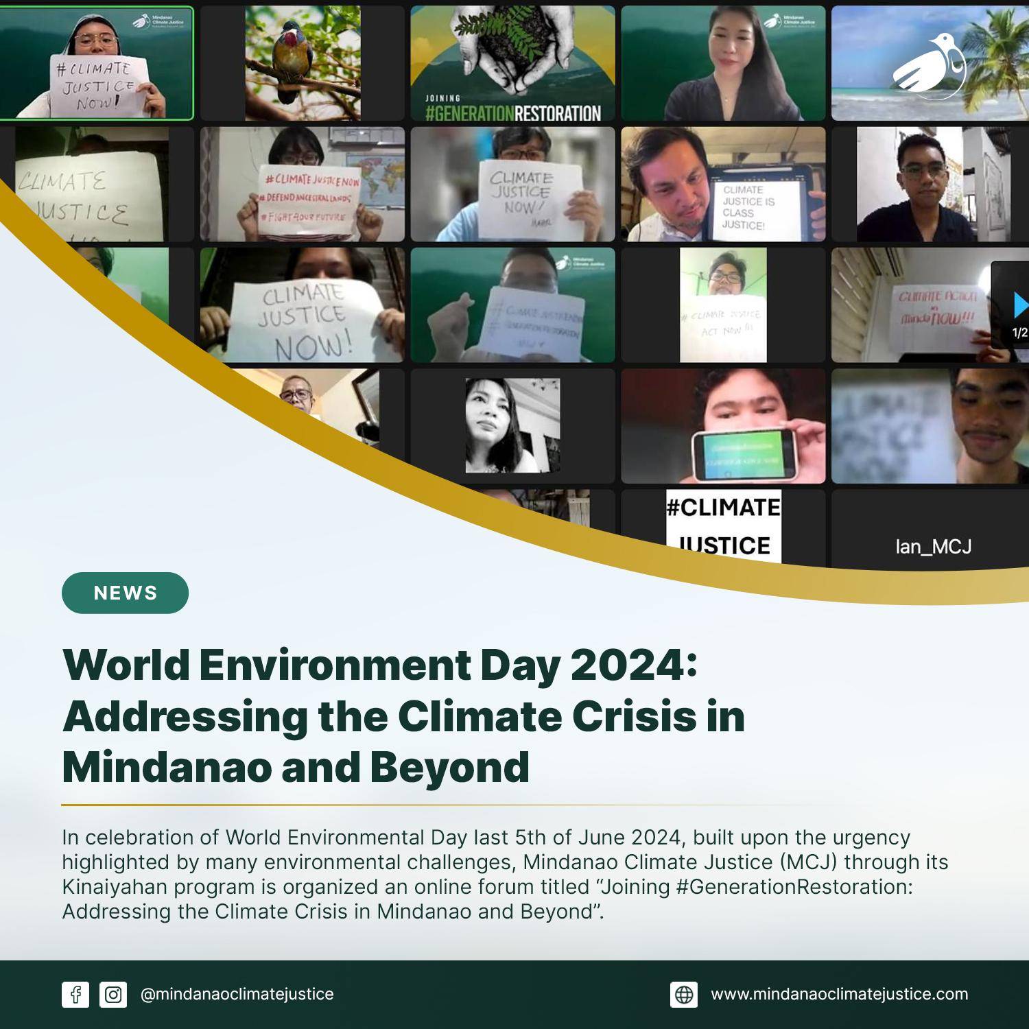 Read more about the article World Environmental Day 2024: Addressing the Climate Crisis in Mindanao and Beyond